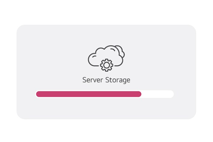 Fitur dasbor yang disediakan oleh LG SuperSign CMS memungkinkan Anda memeriksa Informasi Ringkasan Sistem, Status Penyimpanan Server, Status Perangkat, dan Jumlah Konten yang Terdaftar. Informasi ini ditampilkan melalui gambar contoh sederhana.