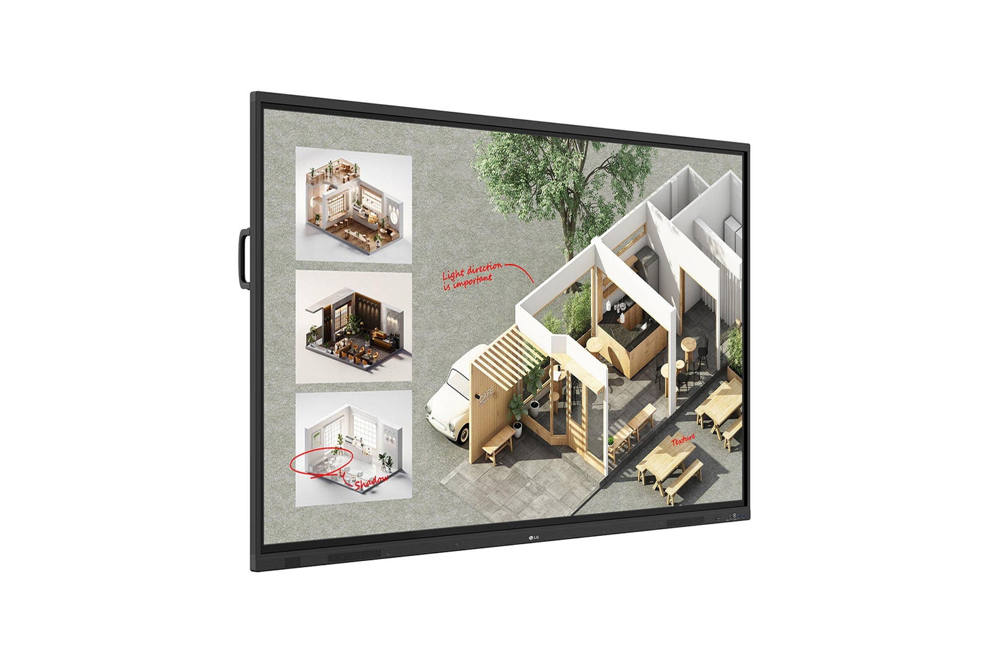 LG 86TR3DQ-I Interactive right view