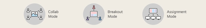 Collab Mode, Breakout Mode, Assignment Mode