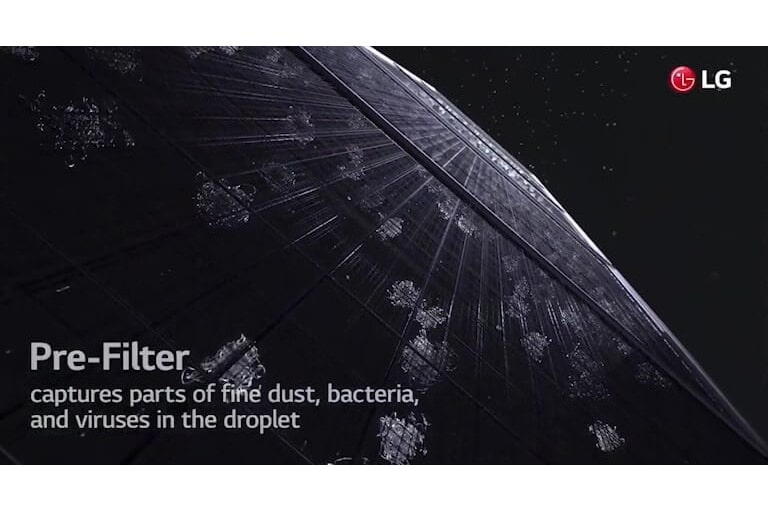 "The video shows the first component of the Uvnano filter box. Pre-Filter"