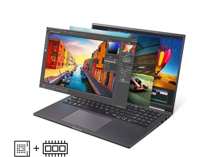 LG 16U70R-G.AH56A2 It shows that many works is under operation with UltraPC.