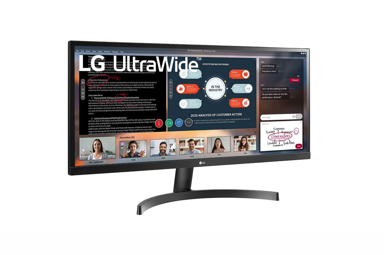 LG 73.66cm (29) 21:9 UltraWide™ Full HD IPS LED Monitor, 29WL500-B