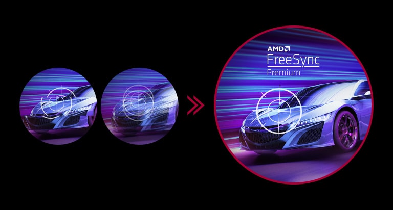 LG 32GQ750-B AMD FreeSync premium offering Fluid and Rapid Motion.