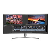 LG 96.52cm (38) Curved 21:9 UltraWide™ WQHD + IPS Curved LED Monitor. Now see wider and do more, seamlessly while you work from home. Expand the way you work with the LG UltraWide Monitor., 38WK95C-W
