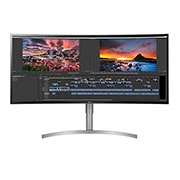 LG 96.52cm (38) Curved 21:9 UltraWide™ WQHD + IPS Curved LED Monitor. Now see wider and do more, seamlessly while you work from home. Expand the way you work with the LG UltraWide Monitor., 38WK95C-W