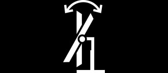 LG 49GR85DC-B Tilt adjustable monitor.