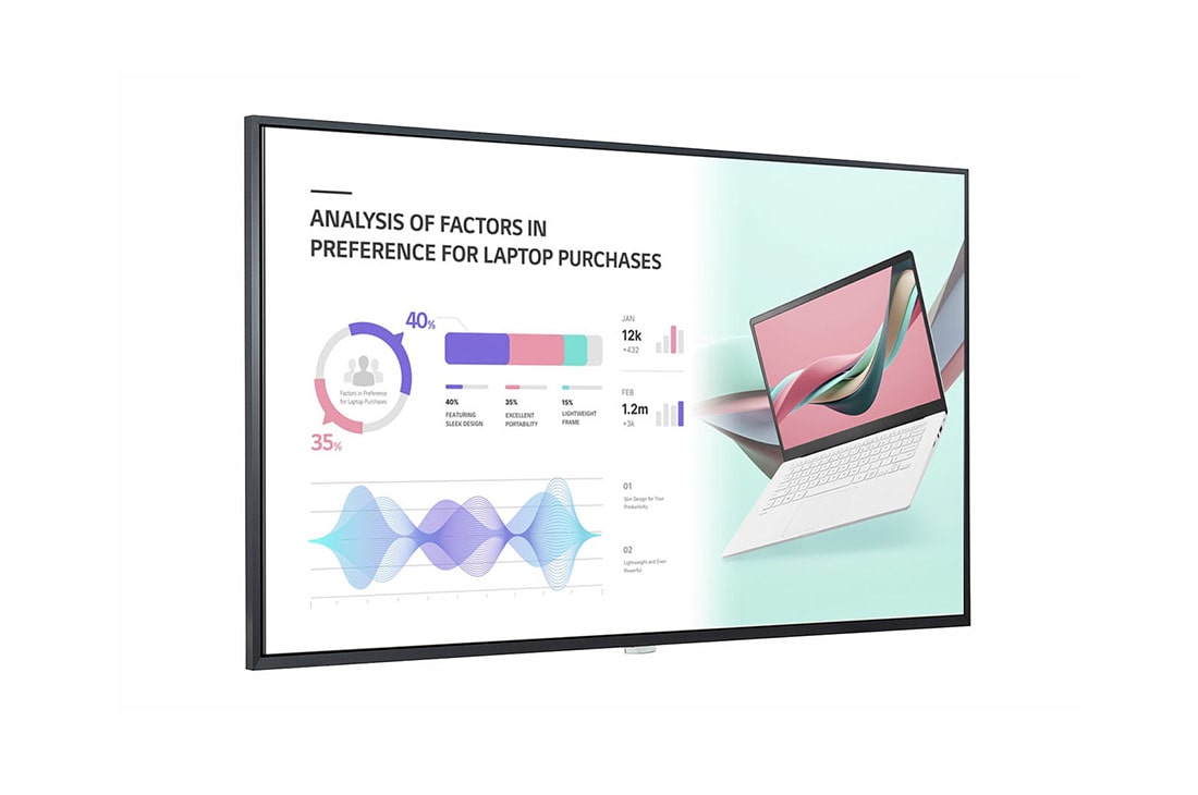 LG New High Haze UHD Standard Signage, 43UH5J-H