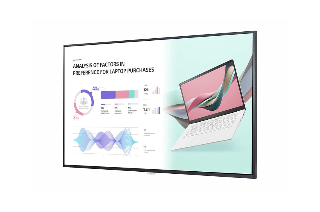 LG New High Haze UHD Standard Signage, 43UH5J-H