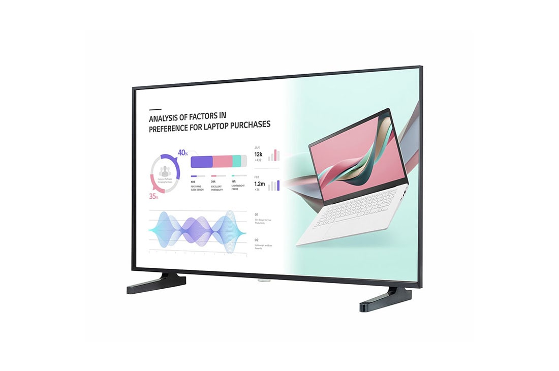 LG New High Haze UHD Standard Signage, 43UH5J-H