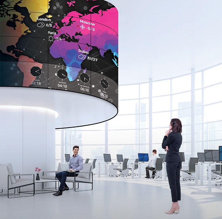 Artistic Space beyond Display