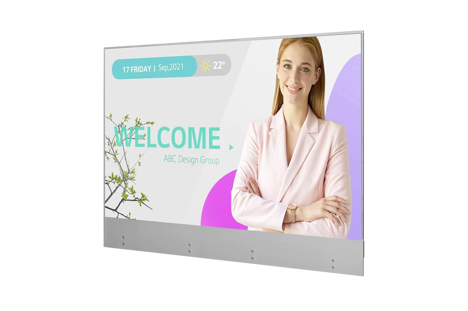 LG Transparent OLED Signage, 55EW5G-V