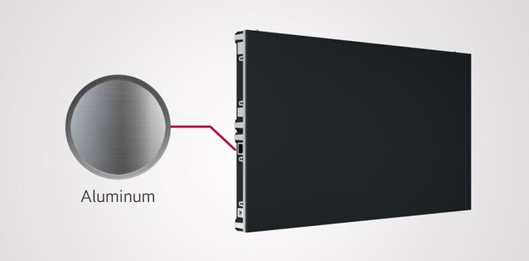 The frame of LSBF is composed of aluminum.