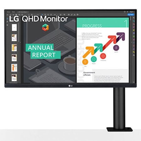 LG 27QN880-B 27インチ WQHD エルゴノミクス モニター LG 27QN880-B 68.58cm QHD Ergo Monitor | LG India Business