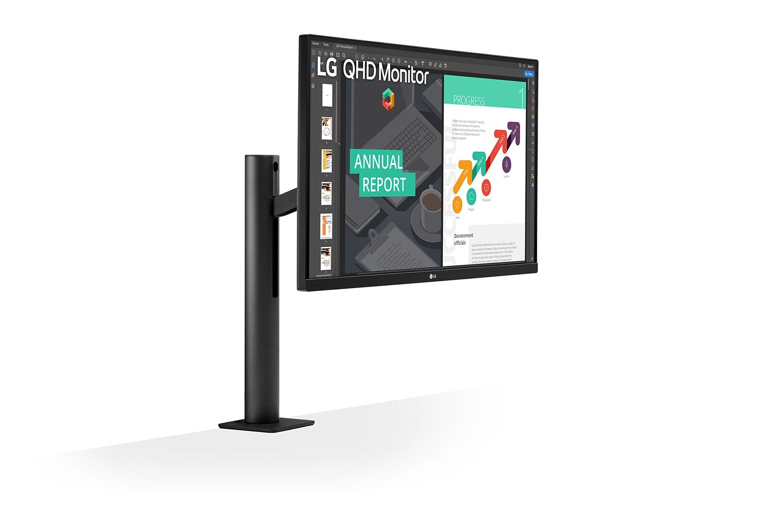 LG  68.58cm (27) QHD Ergo IPS Monitor with USB Type-C™, 27QN880-B