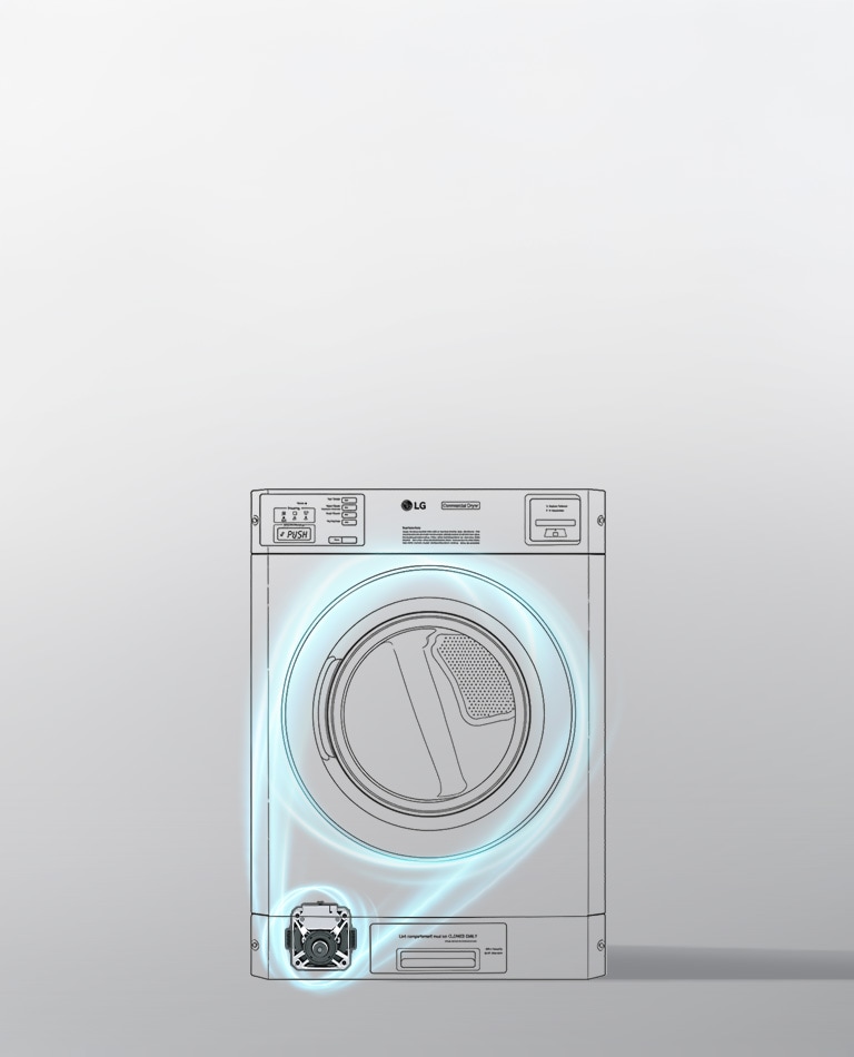 Smart adaptive airflow control for faster, efficient drying.