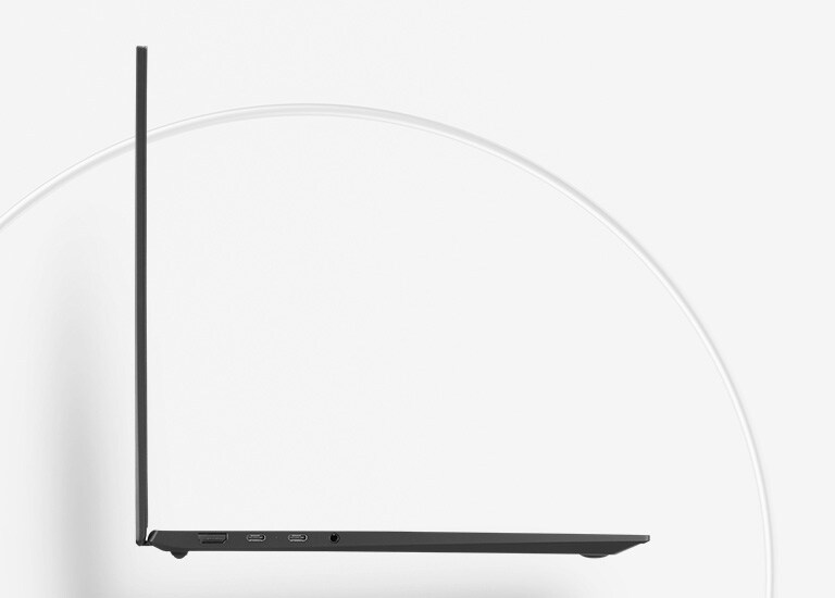 The slim, light body of the gram provides mobility and productivity.
