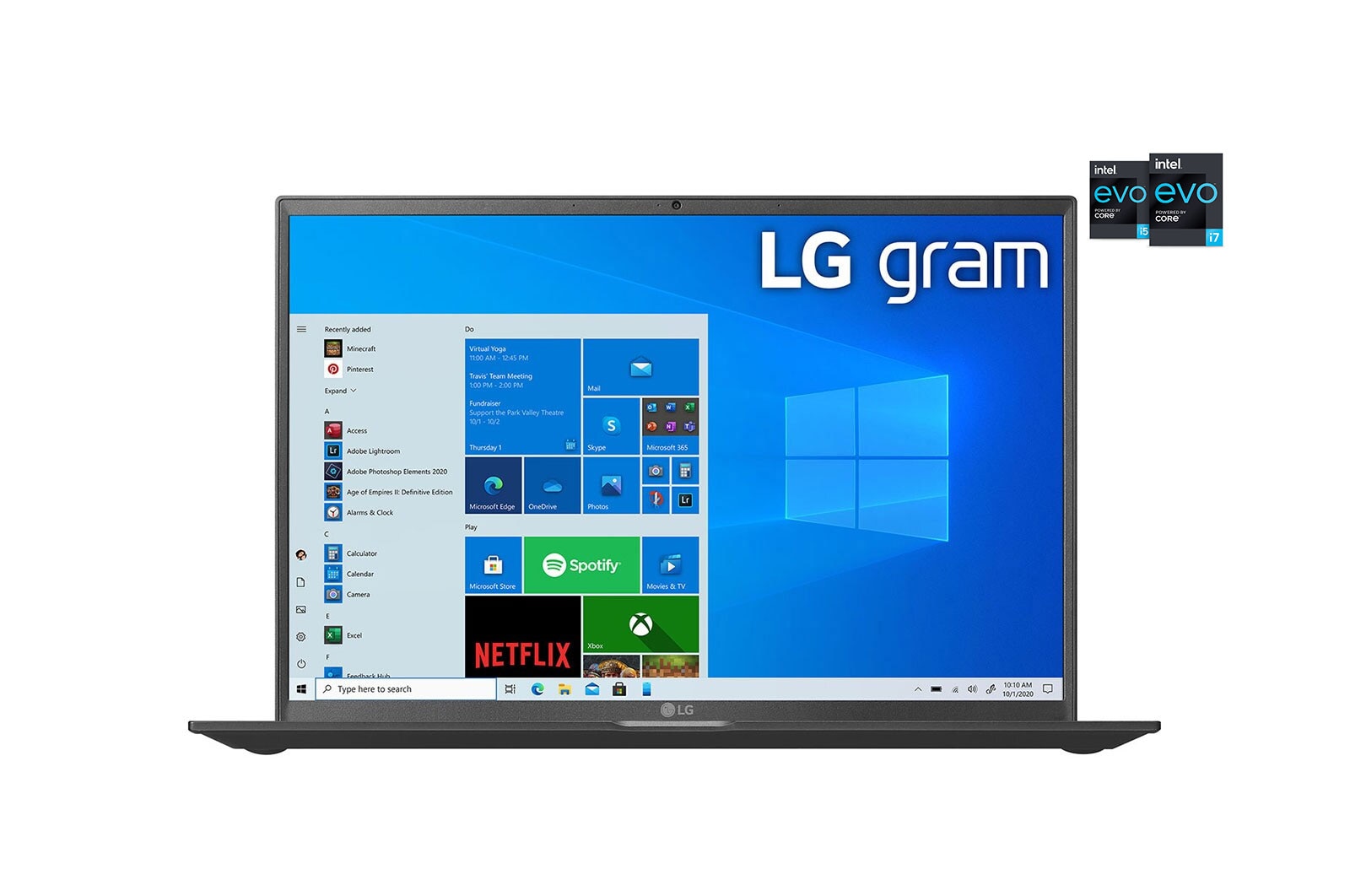 LG gram Ultra-Lightweight with 35.56cm (14) 16:10 IPS Display and Intel® Evo™ platform, 14Z90P-G-AH75A2