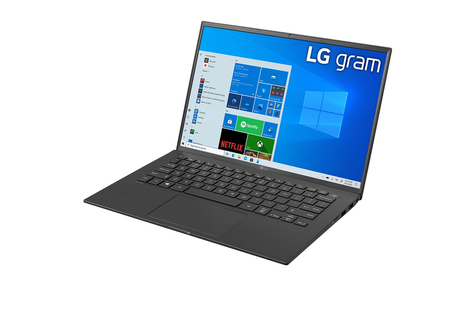 LG gram Ultra-Lightweight with 35.56cm (14) 16:10 IPS Display and Intel® Evo™ platform, 14Z90P-G-AH75A2