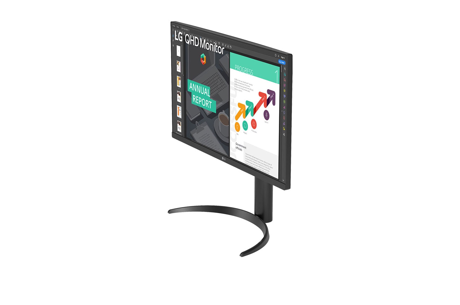 LG 68.58 cm (27) QHD Ergo IPS Monitor with USB Type-C™, 27QN850-B