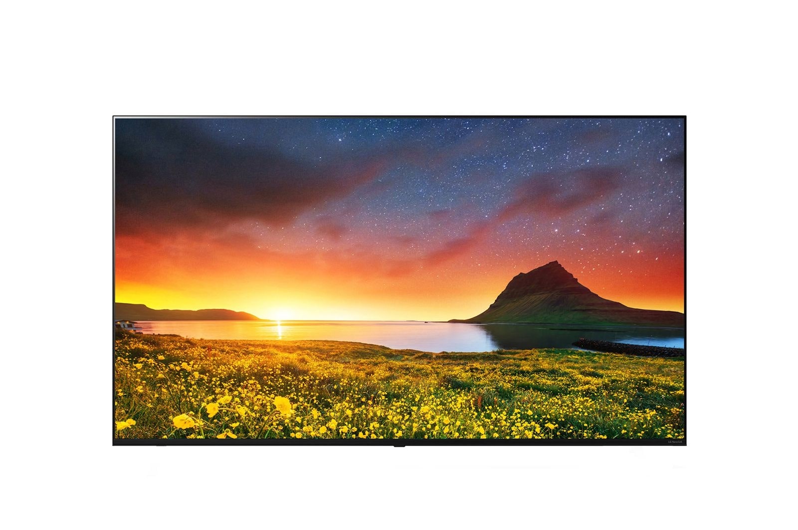 Vue de face du Téléviseur d'hôtellerie 4K UHD avec