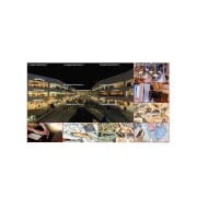 Vista frontal de 55'' 700 nits FHD 0.44mm Even Bezel Video Wall 55VSH7J-H