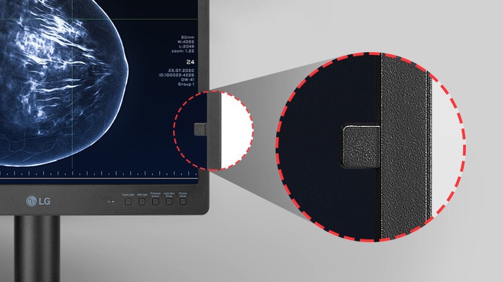 El sensor frontal, compatible con un software de calibración, permite la calibración sin necesidad de equipos de medición adicionales, lo que garantiza una calidad de imagen estable.