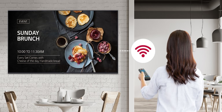 Conveniently distributing content through Wi-Fi.