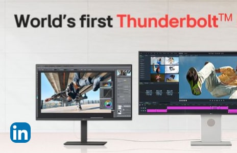 Pierwszy na świecie wyświetlacz Thunderbolt™ 5 5K2K