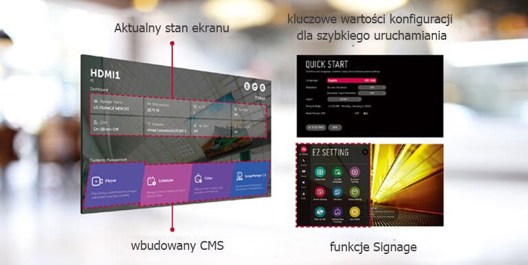 Intuicyjny interfejs użytkownika umożliwia wykonywanie kilku zadań jednocześnie.