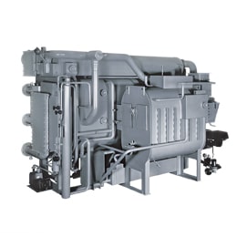 É apresentado o LG Absorption Chiller Direct Fired Type.