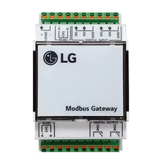 LG Modbus Gateway, que permite uma comunicação e integração perfeitas entre sistemas de HVAC e dispositivos de outros fabricantes