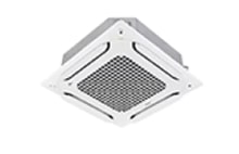 Unidade LG Monosplit com cassete de lâmina dupla. Controlo melhorado do fluxo de ar com elevada eficiência energética.