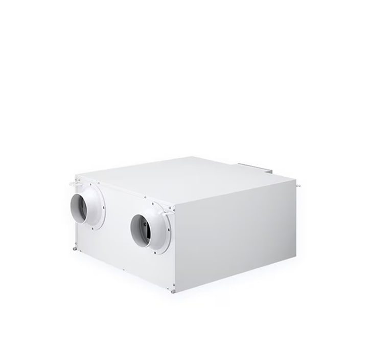 Unidade de ventilação ERV residencial da LG, concebida para melhorar de forma eficiente a qualidade do ar no interior da casa.