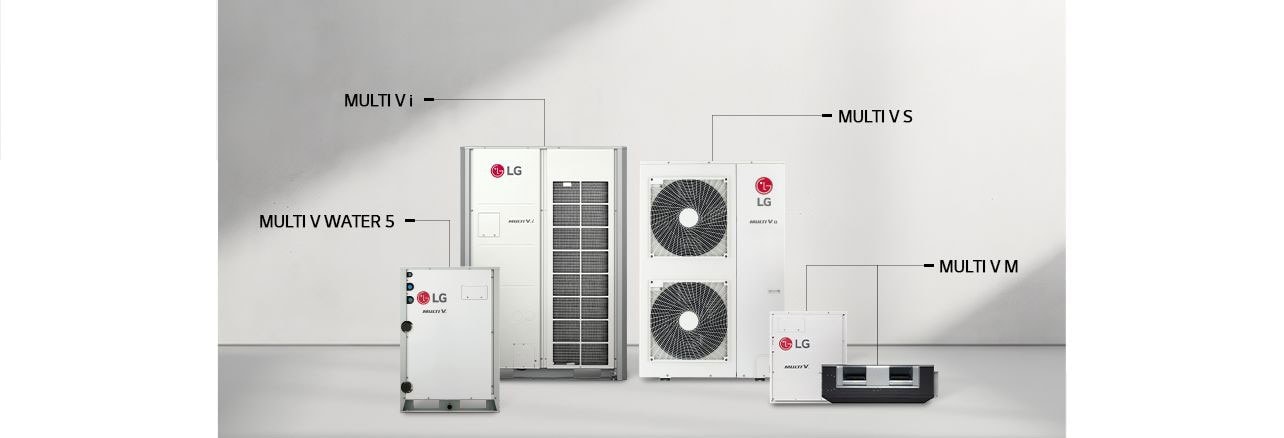 The lineup of LG VRF products