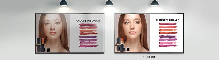 يبلغ مقدار سطوع UH5J-H 500 شمعة في المتر المربع، ومن ثم، تكون الرؤية معها أوضح، حتى مع الإضاءة القوية.