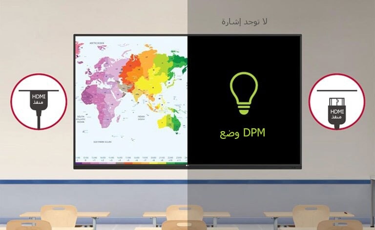 تعمل وظيفة إدارة شاشة العرض على توظيف الطاقة بطريقة أكثر فعالية.