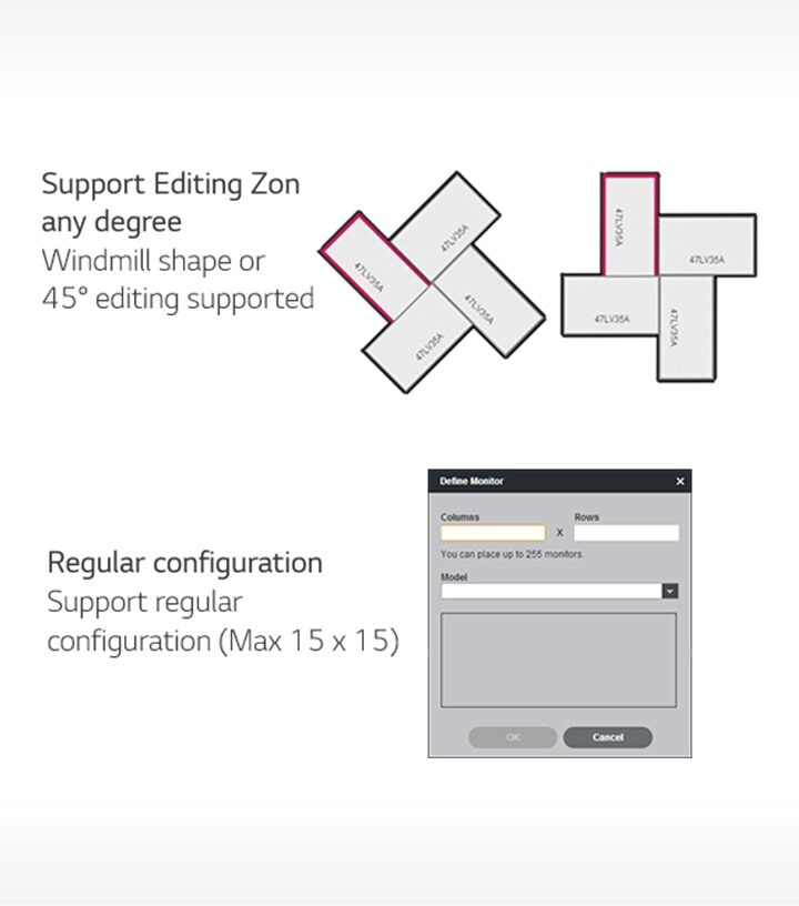 Example how to extended more layout in the SuperSign media editor