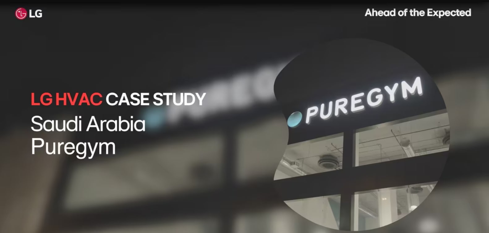 Pure Gym: 24/7 Comfort with Smart LG HVAC Solation – Saudi Arabia
