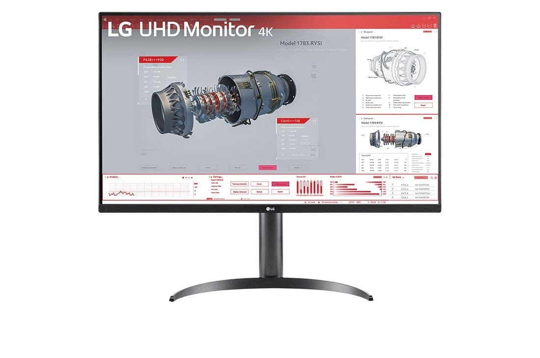 LG 31.5'' UHD 4K HDR monitor with USB Type-C™, 32BR55U-B