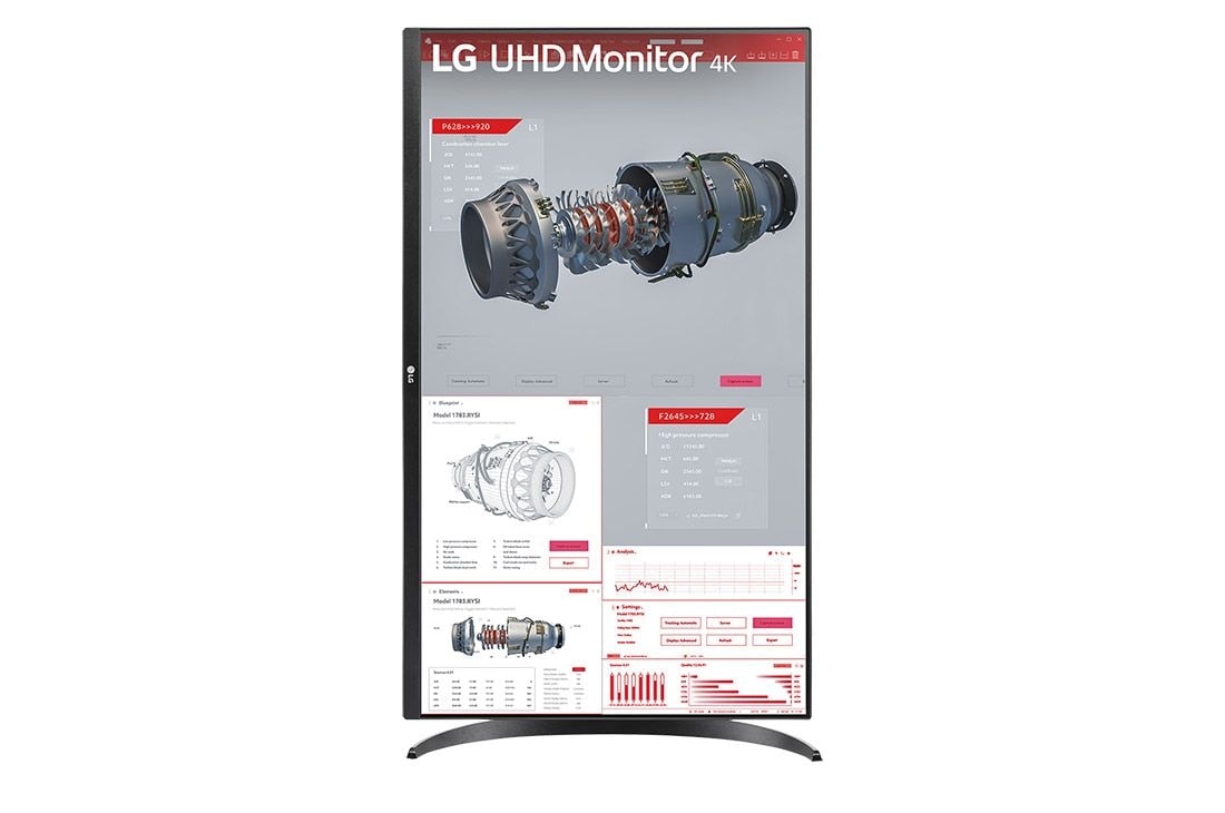 LG 31.5'' UHD 4K HDR monitor with USB Type-C™, 32BR55U-B