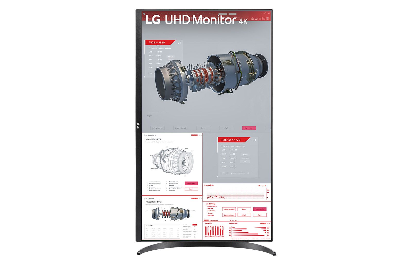 LG 31.5'' UHD 4K HDR monitor with USB Type-C™, 32BR55U-B