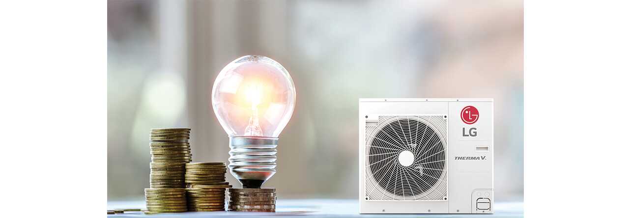 หลอดไฟบนเหรียญและHeat pump