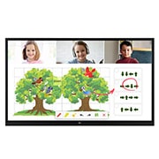 มุมมองด้านหน้าของ Interactive Digital Board 75TR3BF-B