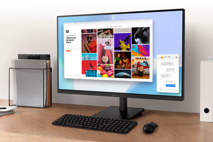 IPS teknolojili LG Monitör sıvı kristal ekranın performansını öne çıkarır. Net renk üretimini sağlayarak kullanıcıların ekranı 178° geniş açı aralığında görüntülemesine yardımcı olur.