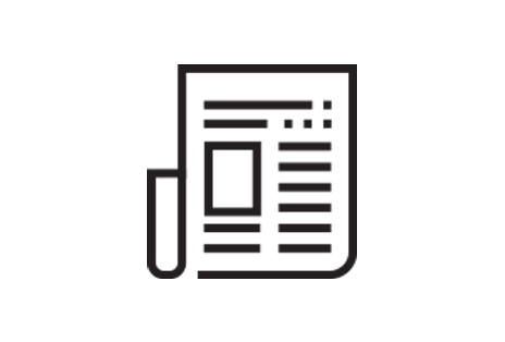A black-outlined scroll features lines of varying lengths and boxes, creating a pattern that fills the entire scroll. 