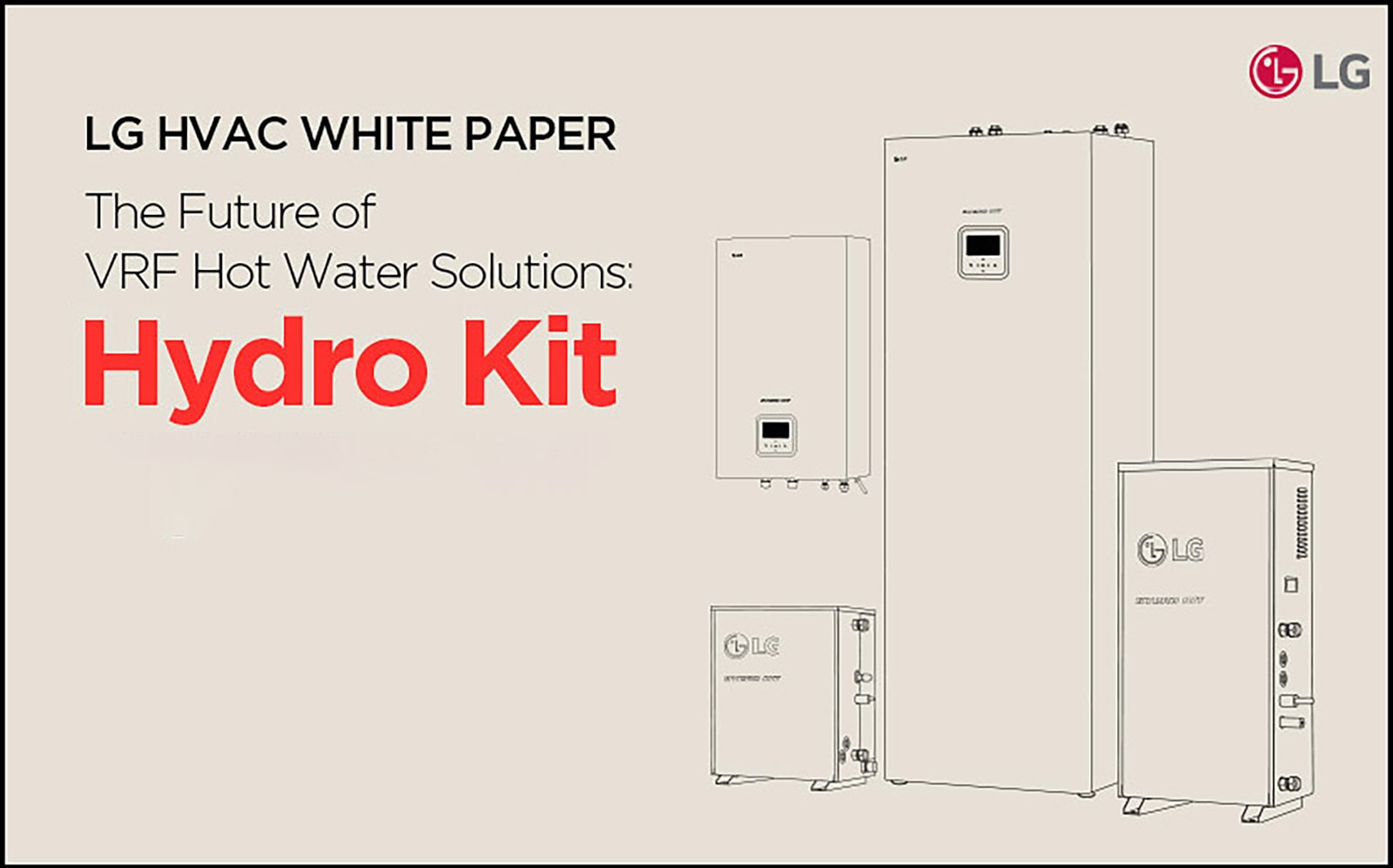 The side view of LG Hydro kit product is expressed in line drawing.