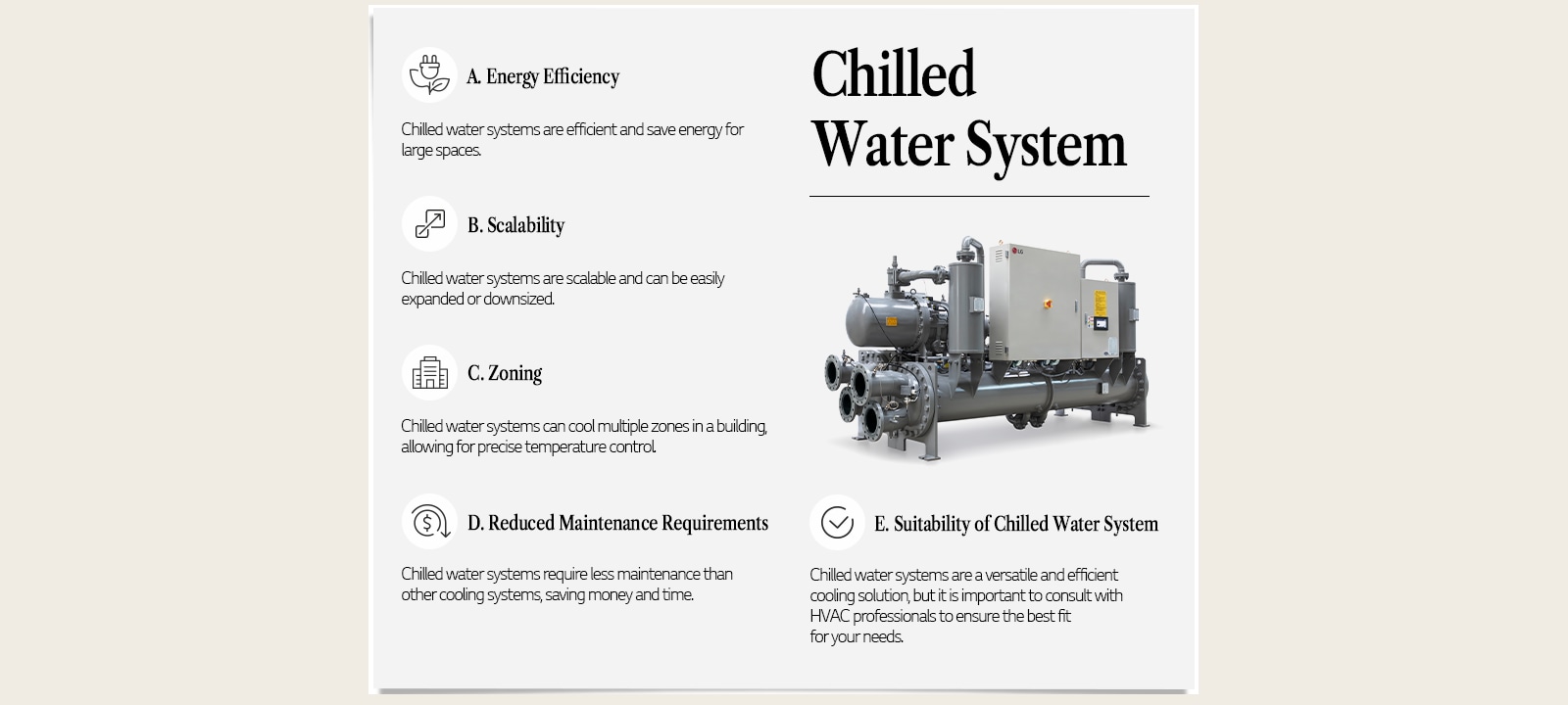 LG chiller benefits