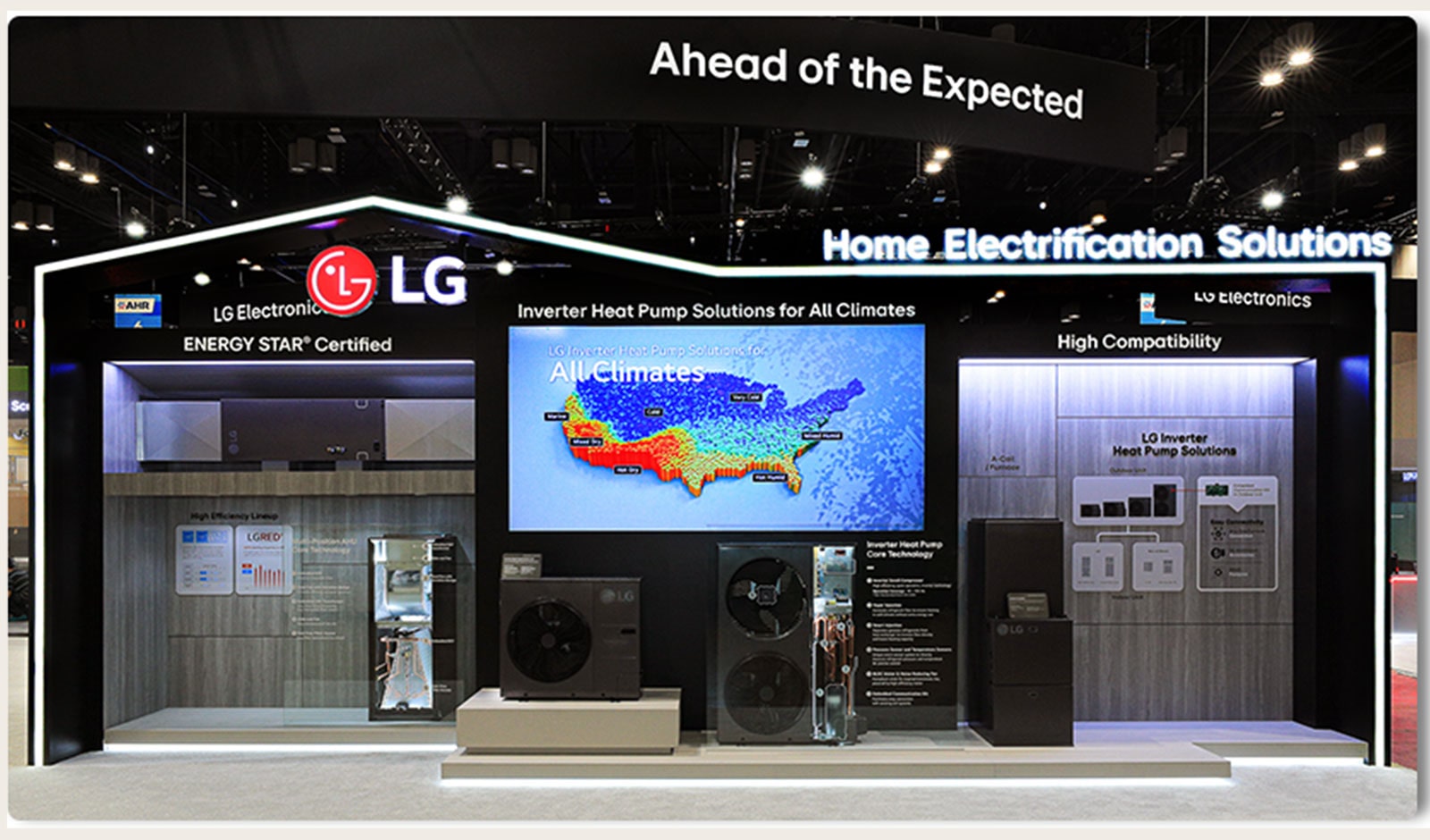 LG showcases ENERGY STAR inverter heat pump at AHR 2025, highlighting home electrification tech.