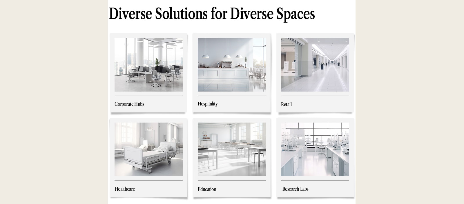 Type of building suitable for LG VRF