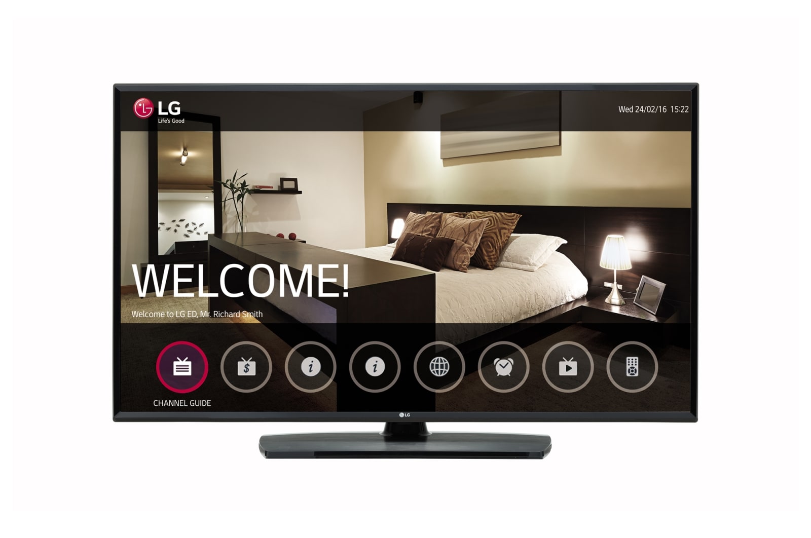 Front view of 43" Hotel TV 43LU341H